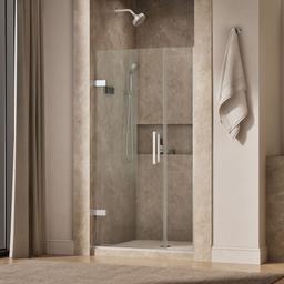 ComposedE Frameless pivot shower door, 71-9/16'' H x 39-5/8 - 40-3/8'' W, with 3/8'' thick Crystal Clear glass - image 2