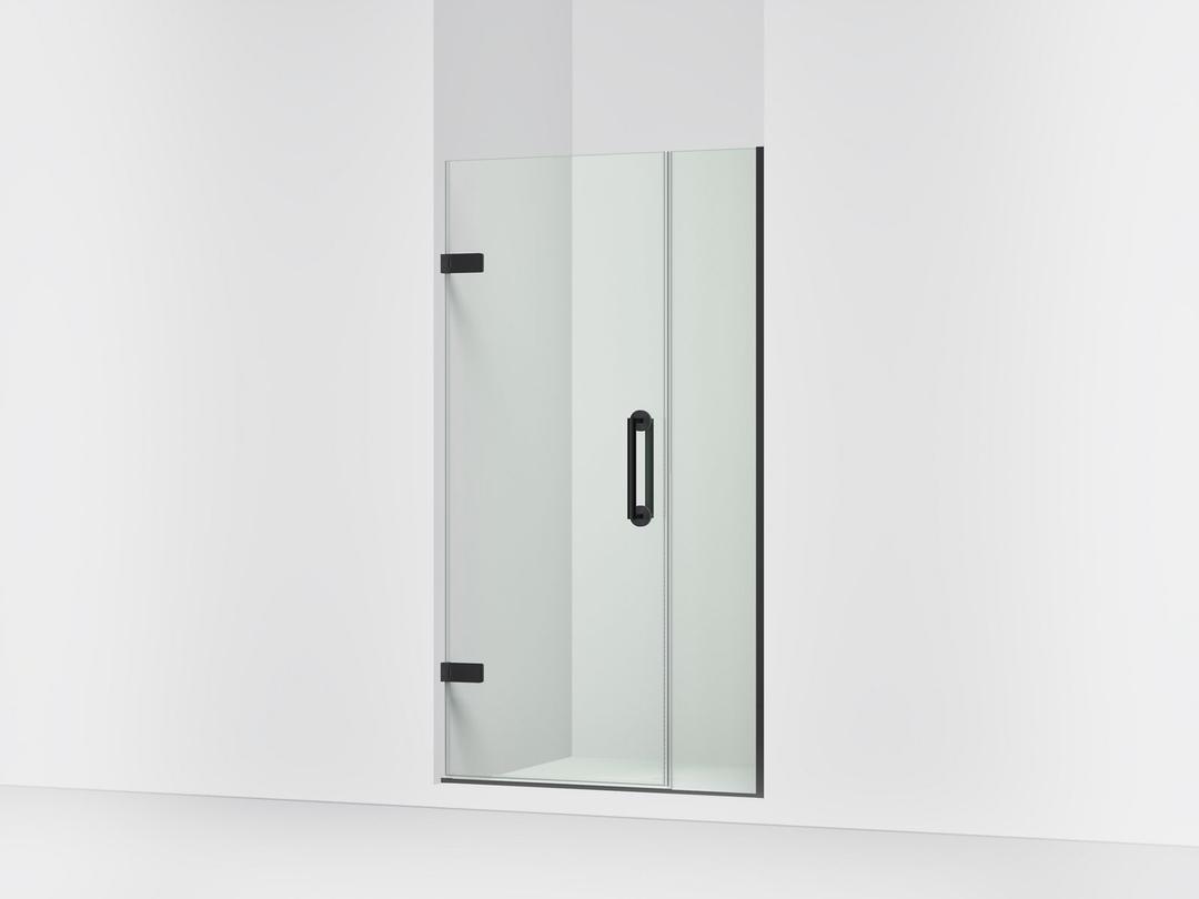ComponentsE Frameless pivot shower door, 71-9/16'' H x 33-5/8 - 34-3/8'' W, with 3/8'' thick Crystal Clear glass by Kohler
