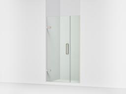 ComponentsE Frameless pivot shower door, 71-9/16'' H x 33-5/8 - 34-3/8'' W, with 3/8'' thick Crystal Clear glass - image 1