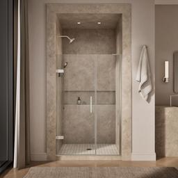 ComposedE Frameless pivot shower door, 71-3/4'' H x 45-1/4 - 46'' W, with 3/8'' thick Crystal Clear glass - image 4
