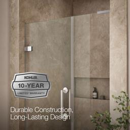 ComponentsE 71-3/4'' H pivot shower door with 3/8''-thick glass - image 9