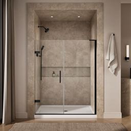 ComposedE 71-3/4'' H pivot shower door with 3/8''-thick glass - image 4