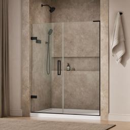 ComposedE 71-3/4'' H pivot shower door with 3/8''-thick glass - image 2