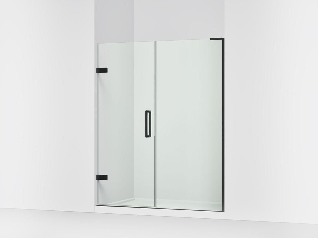 ComposedE 71-3/4'' H pivot shower door with 3/8''-thick glass by Kohler