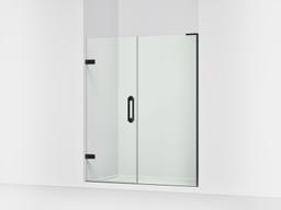 ComponentsE Frameless pivot shower door, 71-3/4'' H x 57-1/4 - 58'' W, with 3/8'' thick Crystal Clear glass - image 1