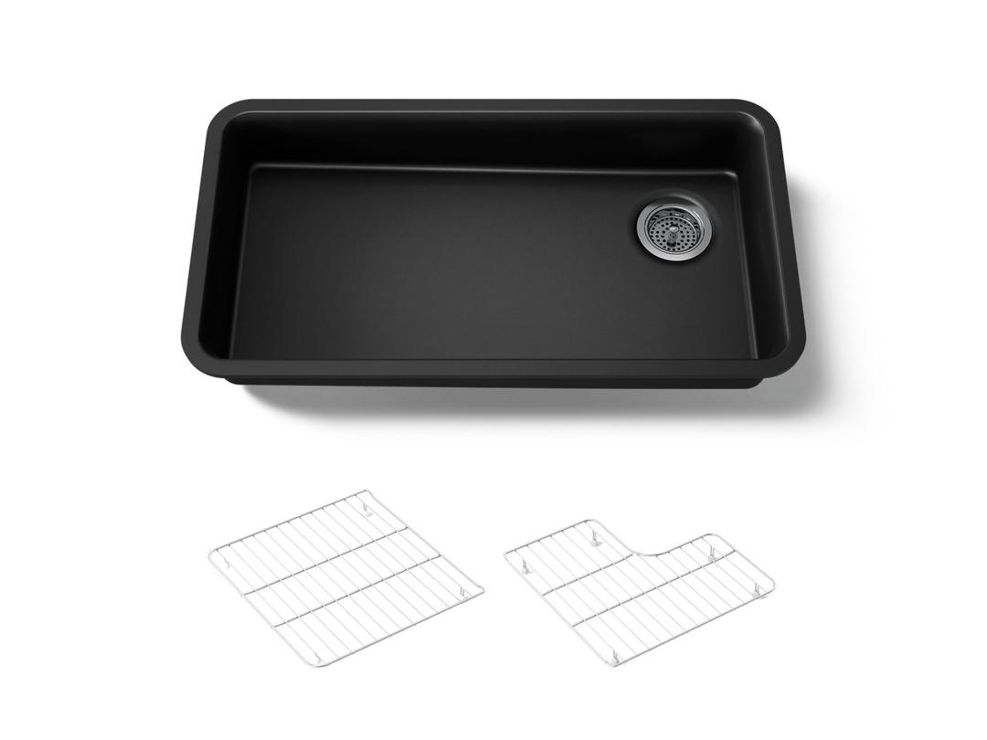 Cairn 33'' undermount single-bowl kitchen sink by Kohler