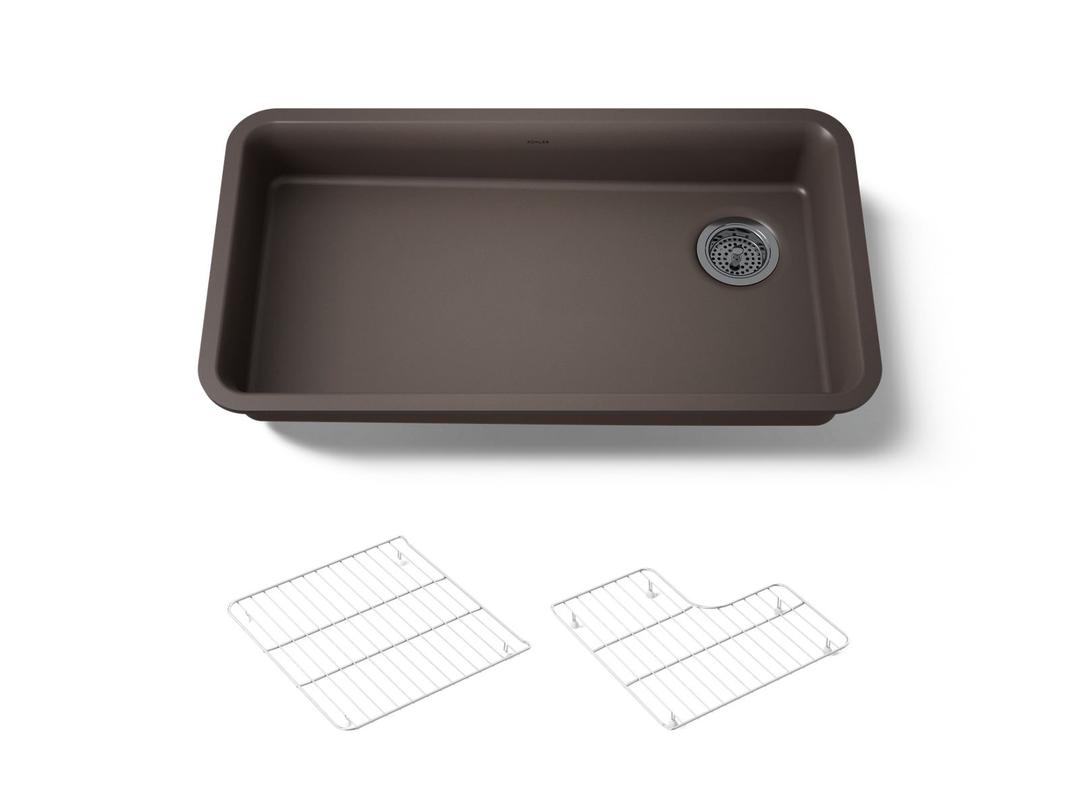 Cairn 33'' undermount single-bowl kitchen sink by Kohler