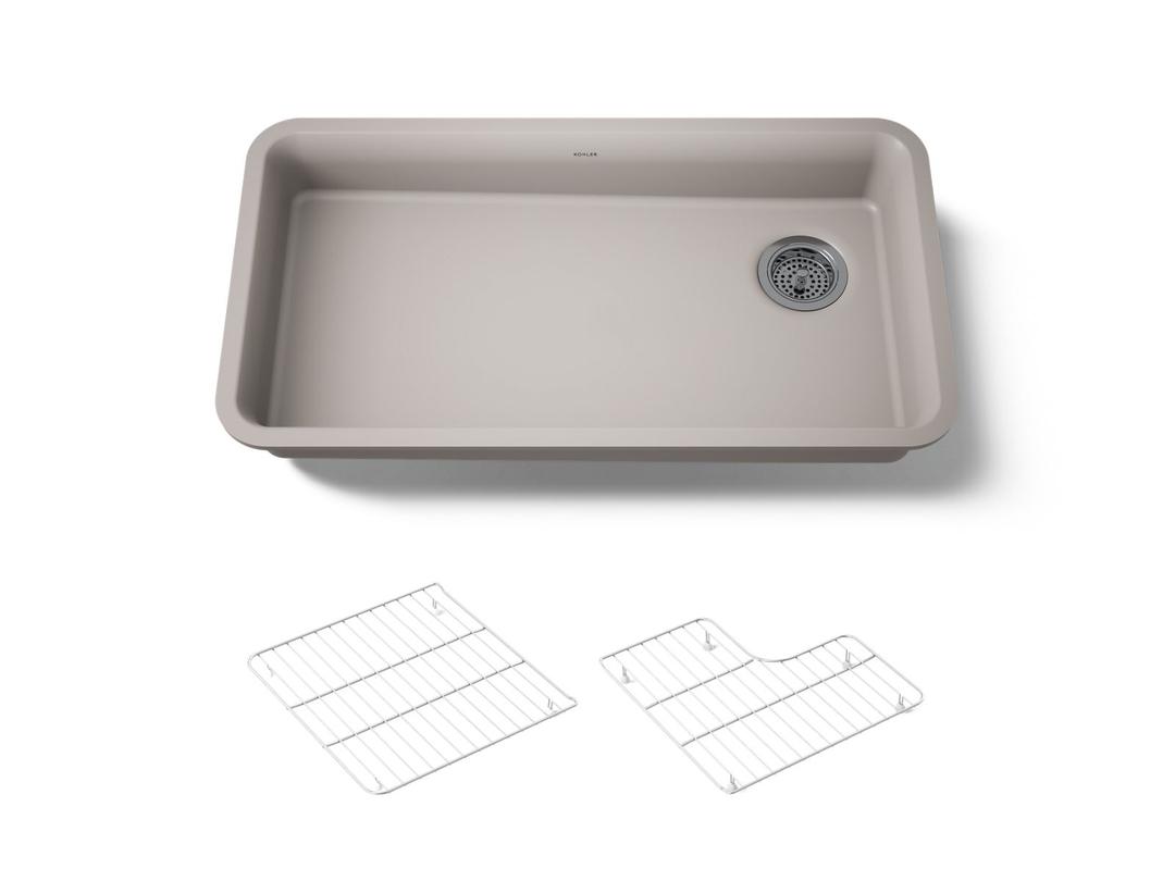 Cairn 33'' undermount single-bowl kitchen sink by Kohler