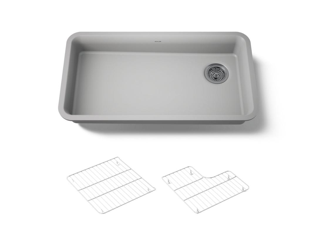 Cairn 33'' undermount single-bowl kitchen sink by Kohler