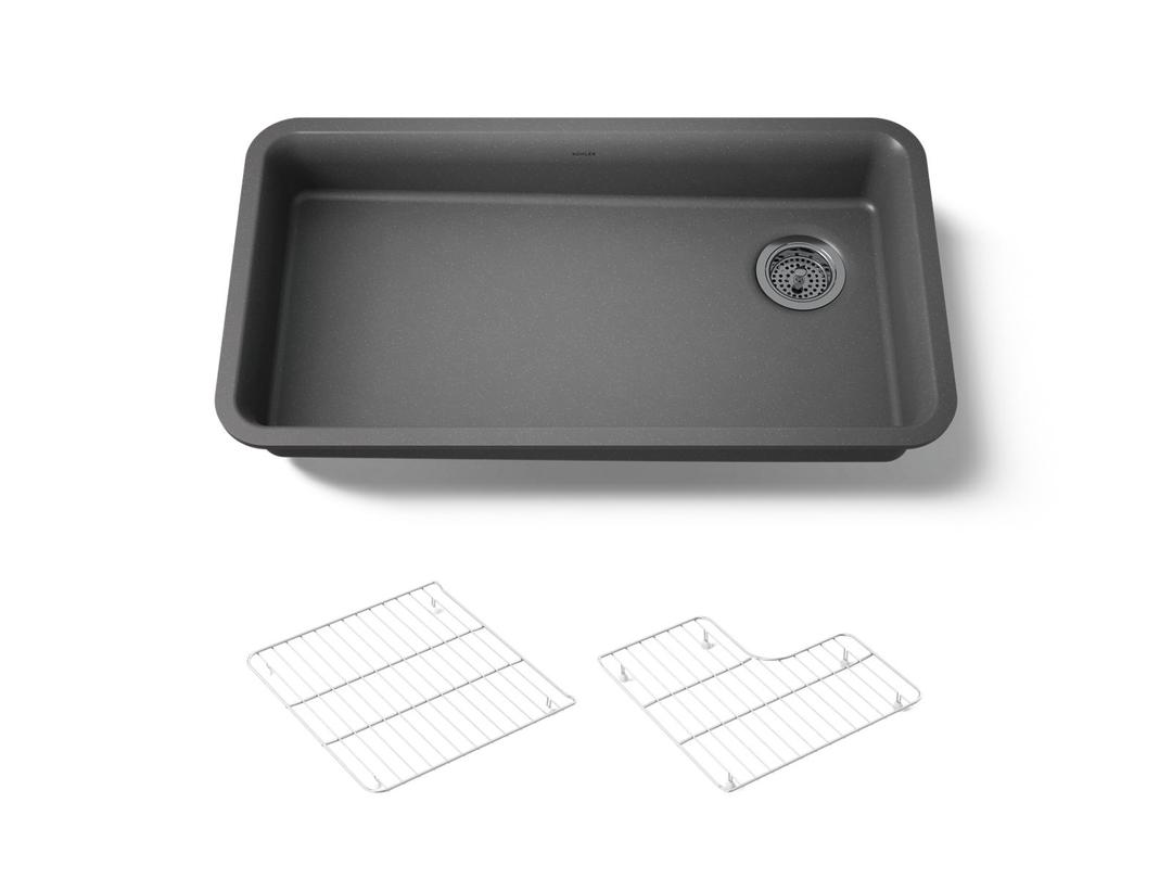 Cairn 33'' undermount single-bowl kitchen sink by Kohler