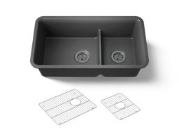 Cairn Smart Divide 33-1/2'' undermount double-bowl kitchen sink - image 1