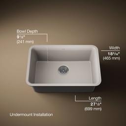 Cairn 27-1/2'' undermount single-bowl kitchen sink - image 3
