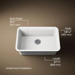 Cairn 27-1/2'' undermount single-bowl kitchen sink - image 3