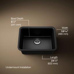 Cairn 24-1/2'' undermount single-bowl kitchen sink - image 3