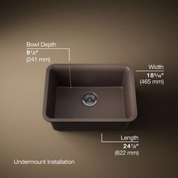 Cairn 24-1/2'' undermount single-bowl kitchen sink - image 3