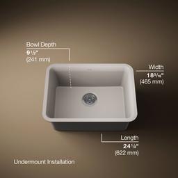 Cairn 24-1/2'' undermount single-bowl kitchen sink - image 3