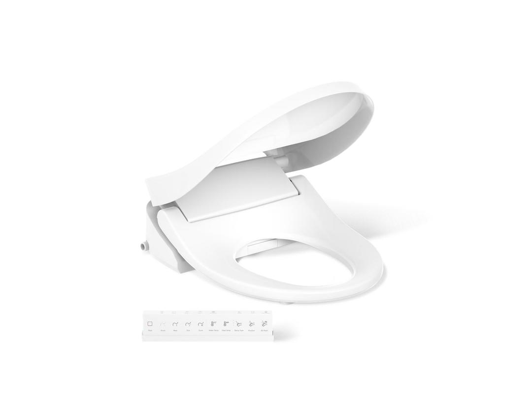 Purewash E815 Round-Front Bidet Toilet Seat With Remote Control by Kohler
