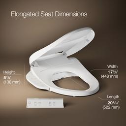 PureWash E725 Elongated bidet toilet seat with remote control - image 2
