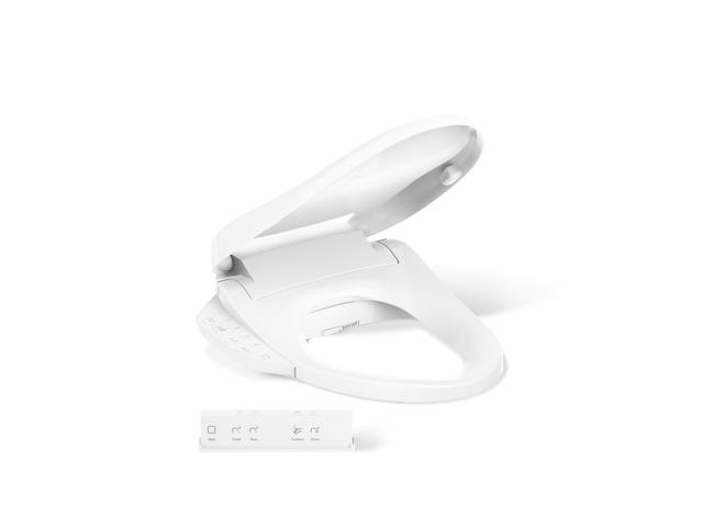 PureWash E725 Elongated bidet toilet seat with remote control
