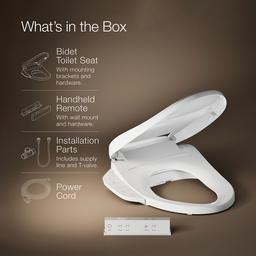 PureWash E725 Elongated bidet toilet seat with remote control - image 7