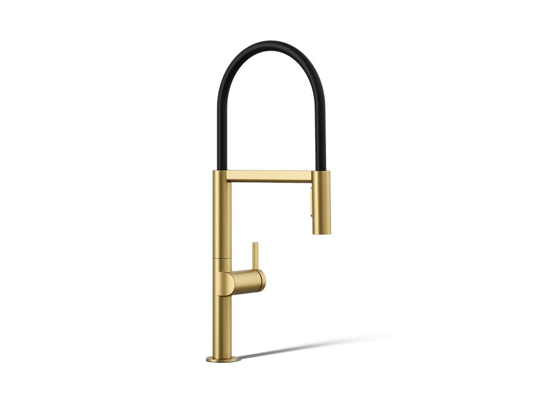 Components Semi-professional kitchen sink faucet with two-function sprayhead by Kohler