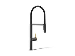 Components Semi-professional kitchen sink faucet with two-function sprayhead - image 1