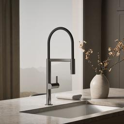 Components Semi-professional kitchen sink faucet with two-function sprayhead - image 2