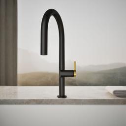 Components Pull-down kitchen sink faucet with two-function sprayhead - image 5