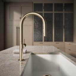 Components Pull-down kitchen sink faucet with two-function sprayhead - image 7