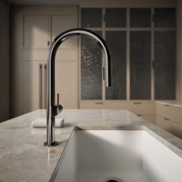 Components Pull-down kitchen sink faucet with two-function sprayhead - image 7