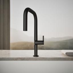 Components Pull-down kitchen sink faucet with two-function sprayhead - image 5