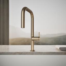 Components Pull-down kitchen sink faucet with two-function sprayhead - image 5