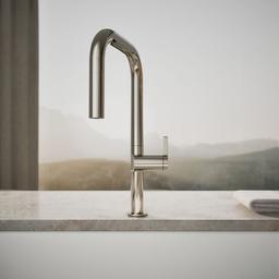 Components Pull-down kitchen sink faucet with two-function sprayhead - image 5