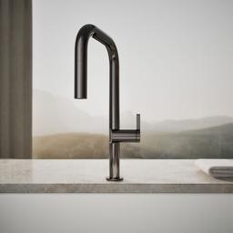 Components Pull-down kitchen sink faucet with two-function sprayhead - image 5