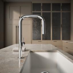 Components Touchless pull-down kitchen sink faucet with two-function sprayhead - image 7