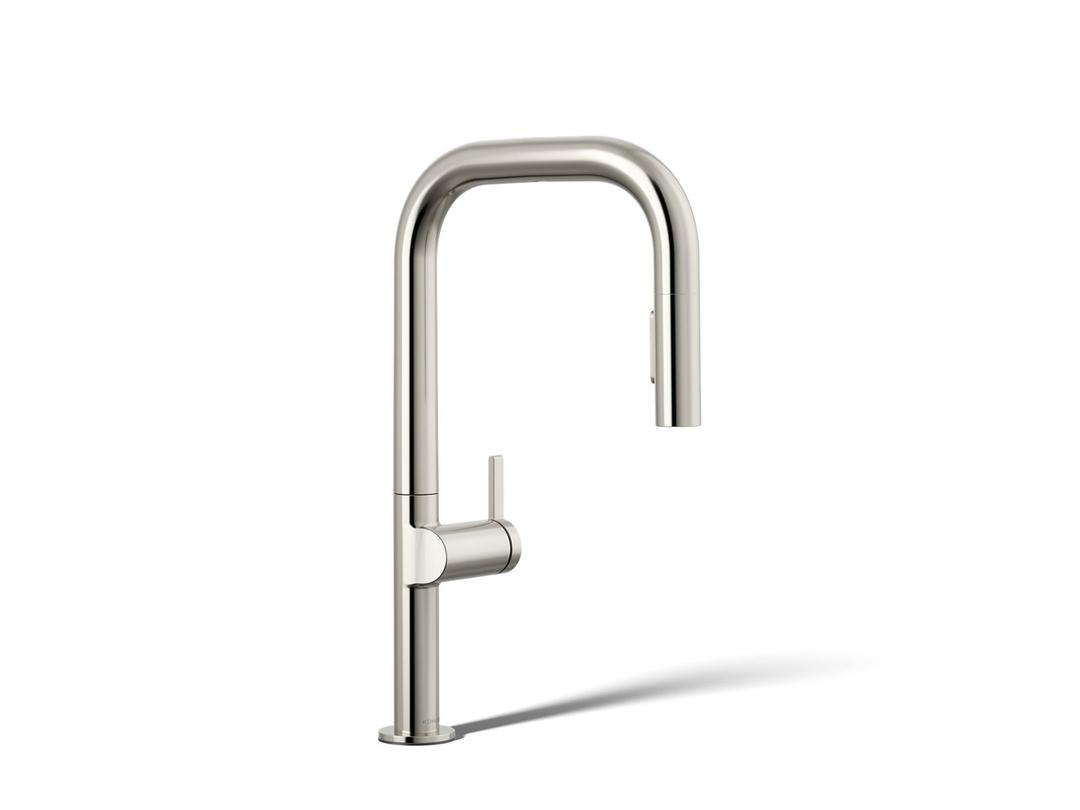 Components Touchless pull-down kitchen sink faucet with two-function sprayhead by Kohler
