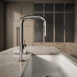 Components Touchless pull-down kitchen sink faucet with two-function sprayhead - image 7