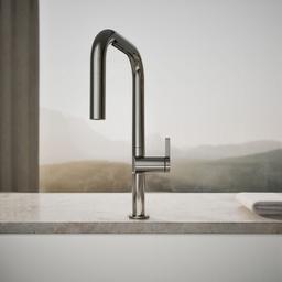 Components Touchless pull-down kitchen sink faucet with two-function sprayhead - image 5