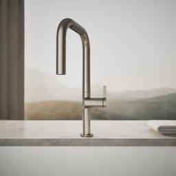 Components Touchless pull-down kitchen sink faucet with two-function sprayhead - image 5