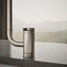 Components Single-handle kitchen sink faucet with two-function extended-reach spout and side sprayer - image 6