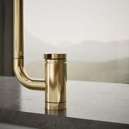 Components Single-handle kitchen sink faucet with two-function extended-reach spout and side sprayer - image 6