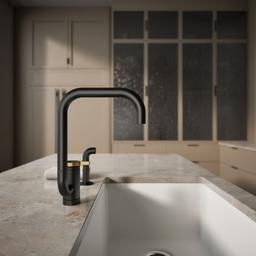 Components Single-handle kitchen sink faucet with two-function extended-reach spout and side sprayer - image 7