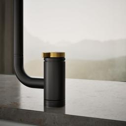 Components Single-handle kitchen sink faucet with two-function extended-reach spout and side sprayer - image 6