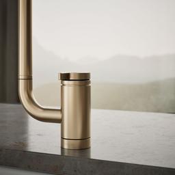 Components Single-handle kitchen sink faucet with two-function extended-reach spout and side sprayer - image 6