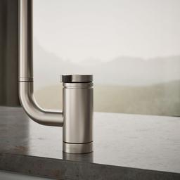 Components Single-handle kitchen sink faucet with two-function extended-reach spout and side sprayer - image 6