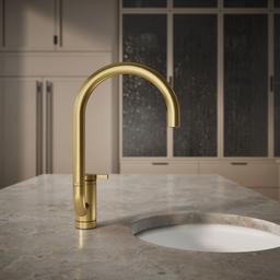 Components Single-handle bar sink faucet with two-function extended-reach spout - image 6