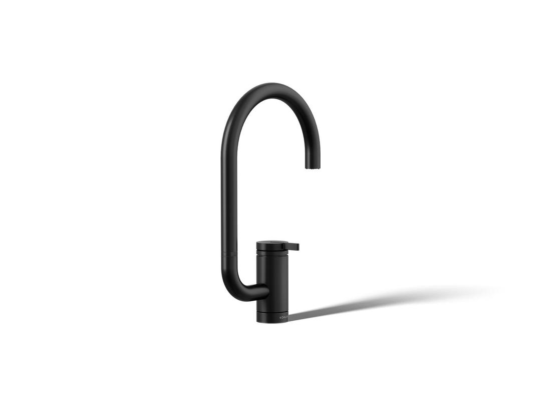 Components Single-handle bar sink faucet with two-function extended-reach spout by Kohler