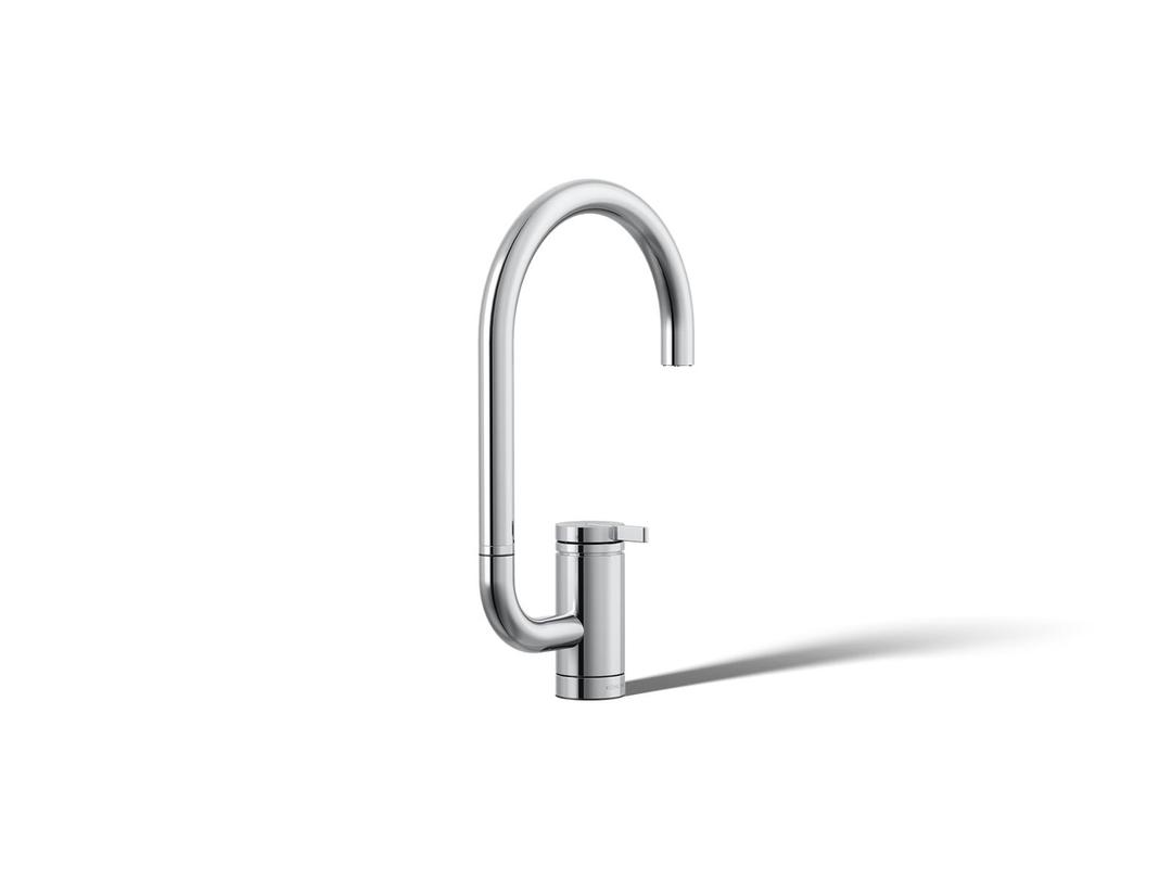 Components Single-handle bar sink faucet with two-function extended-reach spout by Kohler