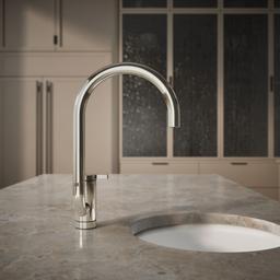 Components Single-handle bar sink faucet with two-function extended-reach spout - image 6