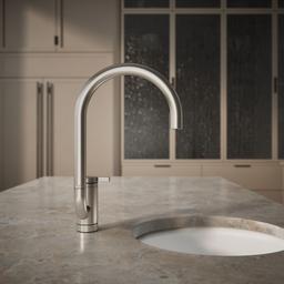 Components Single-handle bar sink faucet with two-function extended-reach spout - image 6